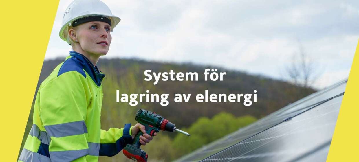 System för lagring av egenproducerad elenergi